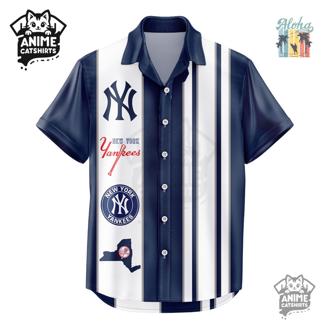 New York Yankees MLB Aloha Hawaiian Shirt