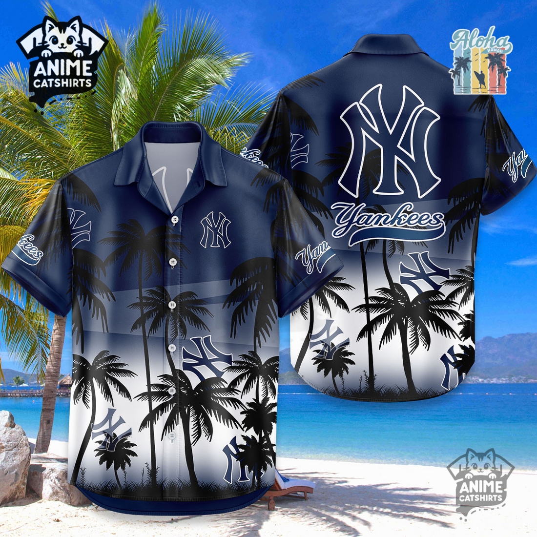 Washington Nationals MLB Aloha Shirt Washington Nationals MLB Aloha Shirt