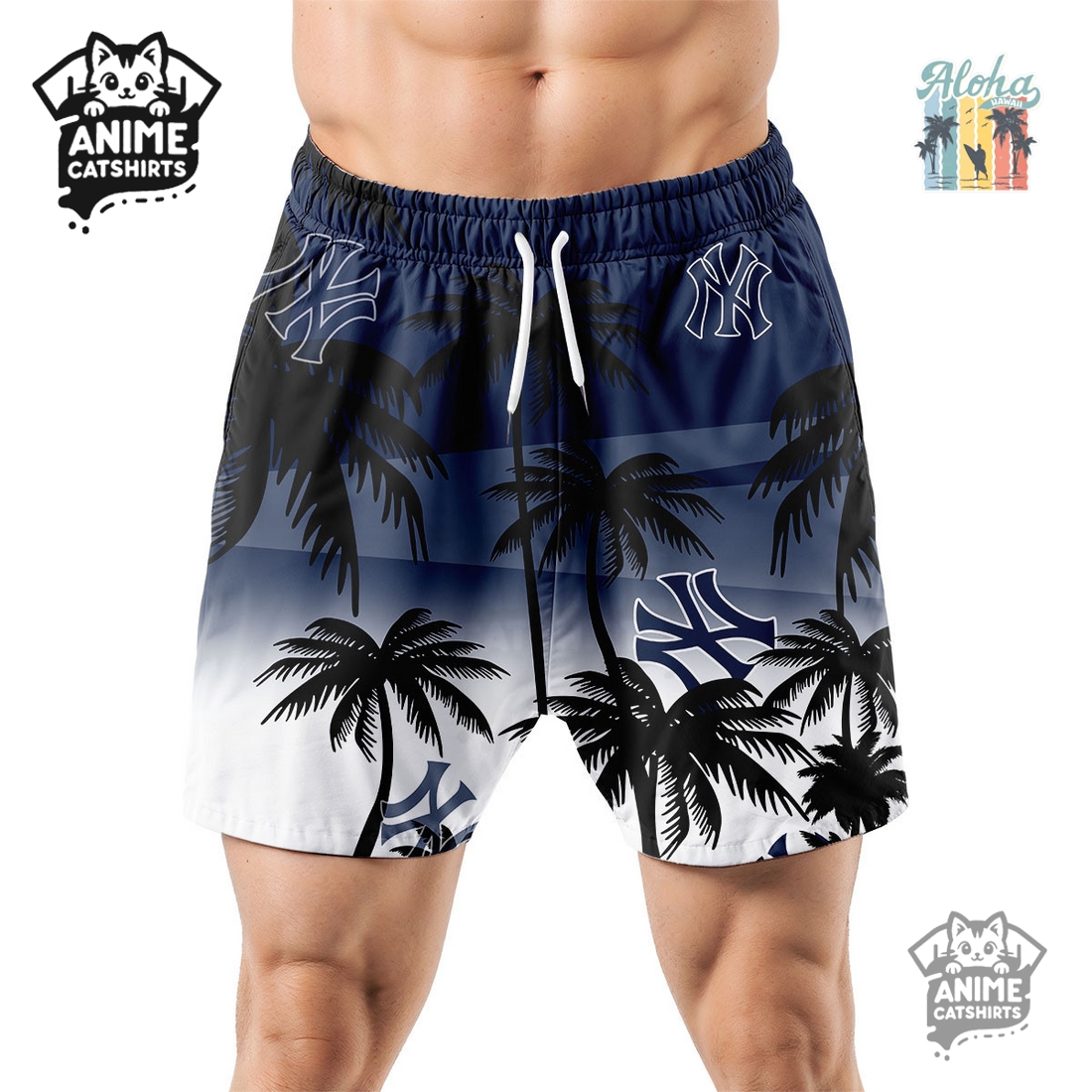 New York Yankees MLB Aloha Shirt New York Yankees MLB Aloha Shirt