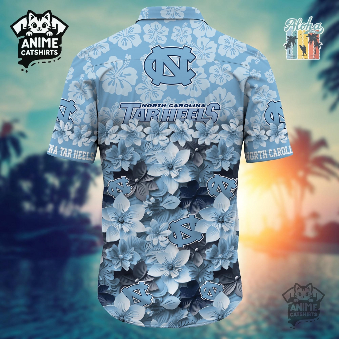 North Carolina Tar Heels Sports Hawaiian Shirt North Carolina Tar Heels Sports Hawaiian Shirt