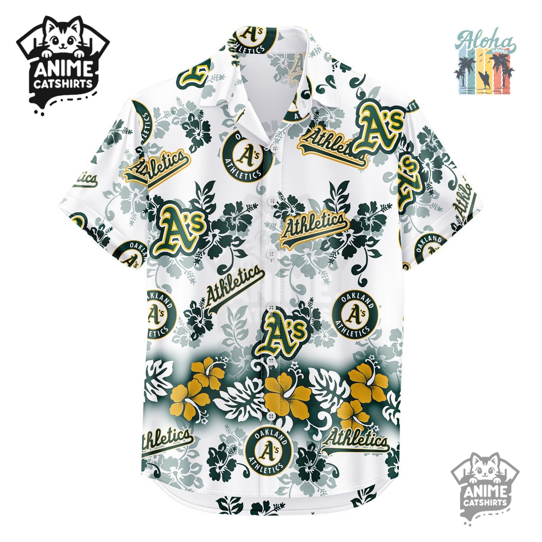 Oakland Athletics Aloha Paradise MLB Aloha Hawaiian Shirt