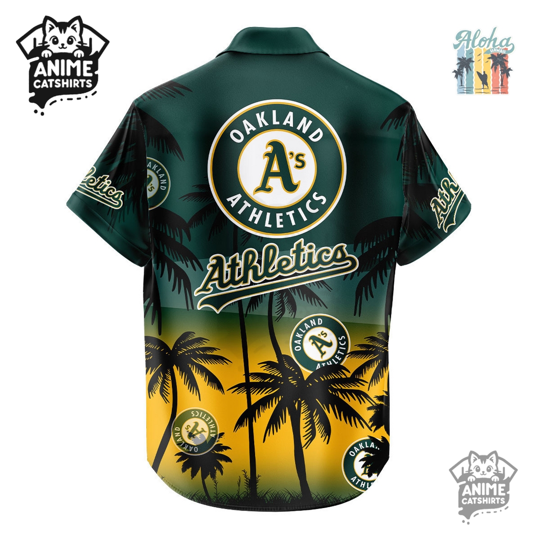 Oakland Athletics MLB Aloha Shirt Oakland Athletics MLB Aloha Shirt