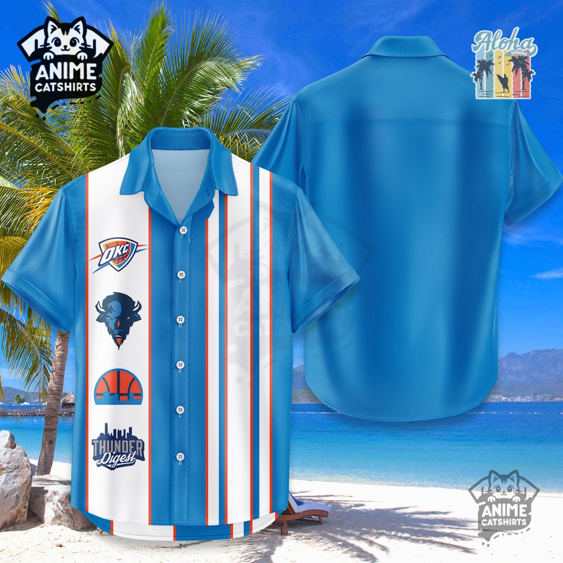 Oklahoma City Thunder NBA Hawaiian Shirt