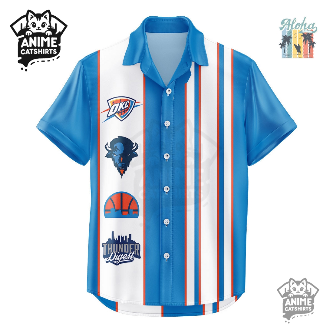 Oklahoma City Thunder NBA Hawaiian Shirt