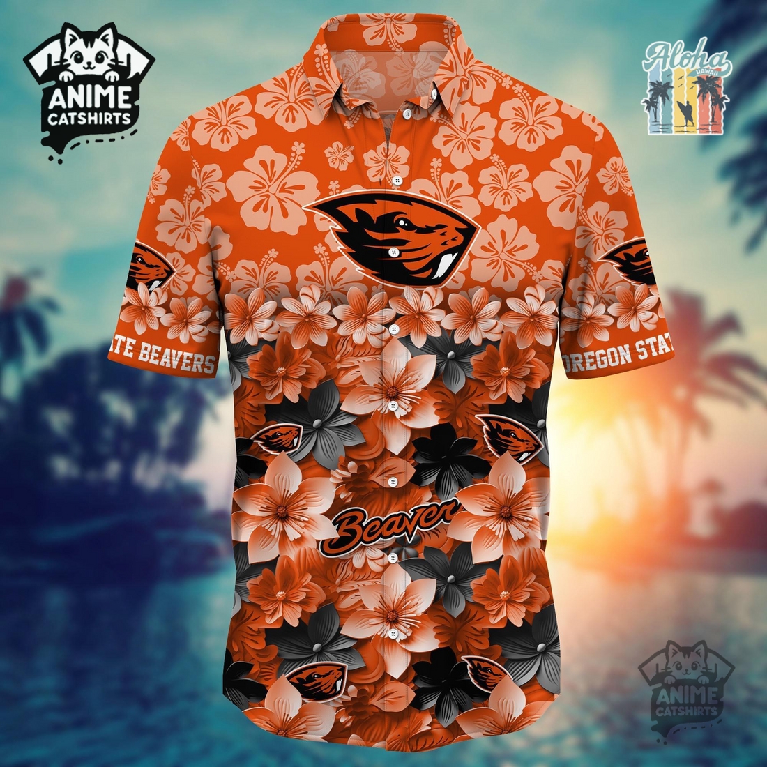 Oregon State Beavers Sports Hawaiian Shirt Oregon State Beavers Sports Hawaiian Shirt