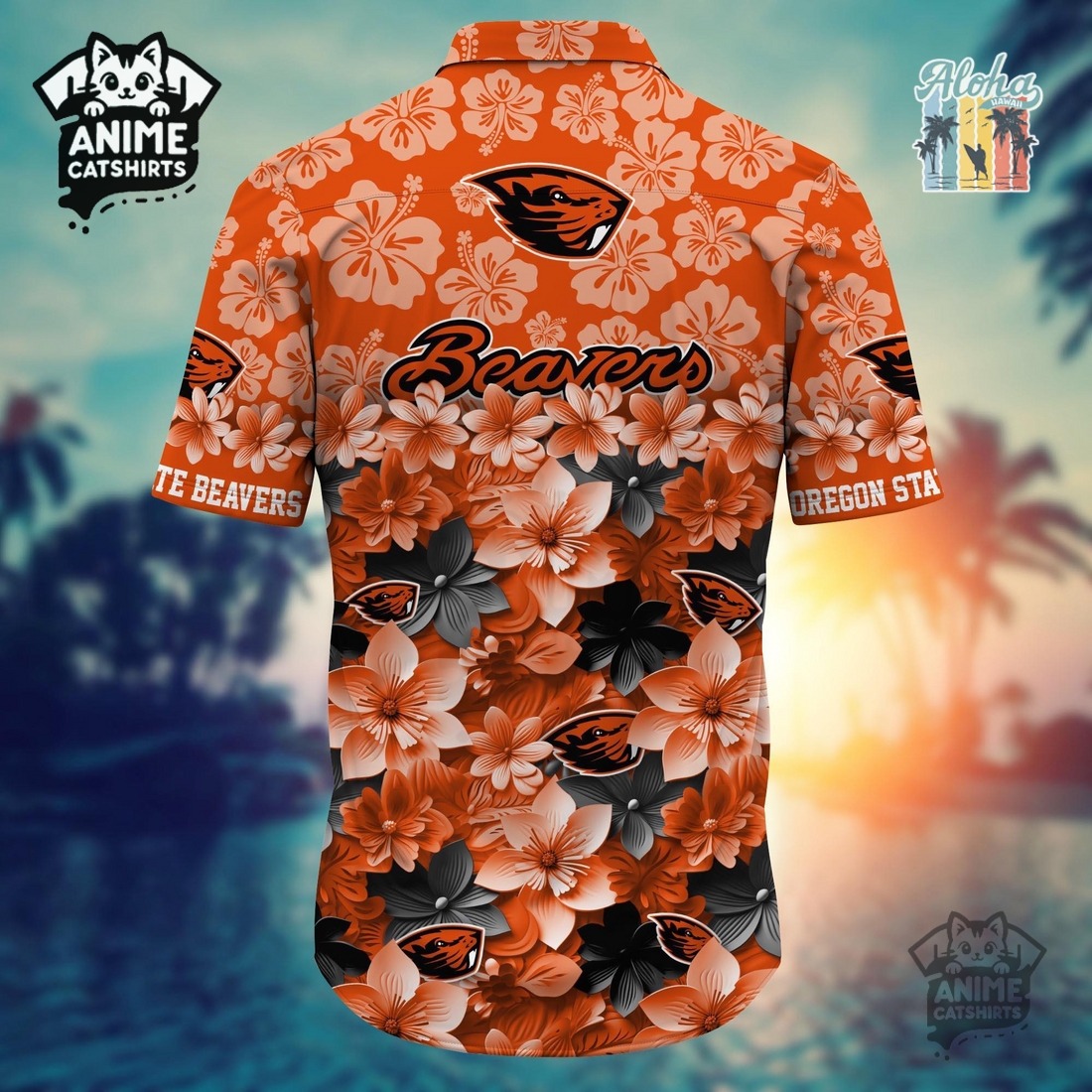Oregon State Beavers Sports Hawaiian Shirt Oregon State Beavers Sports Hawaiian Shirt