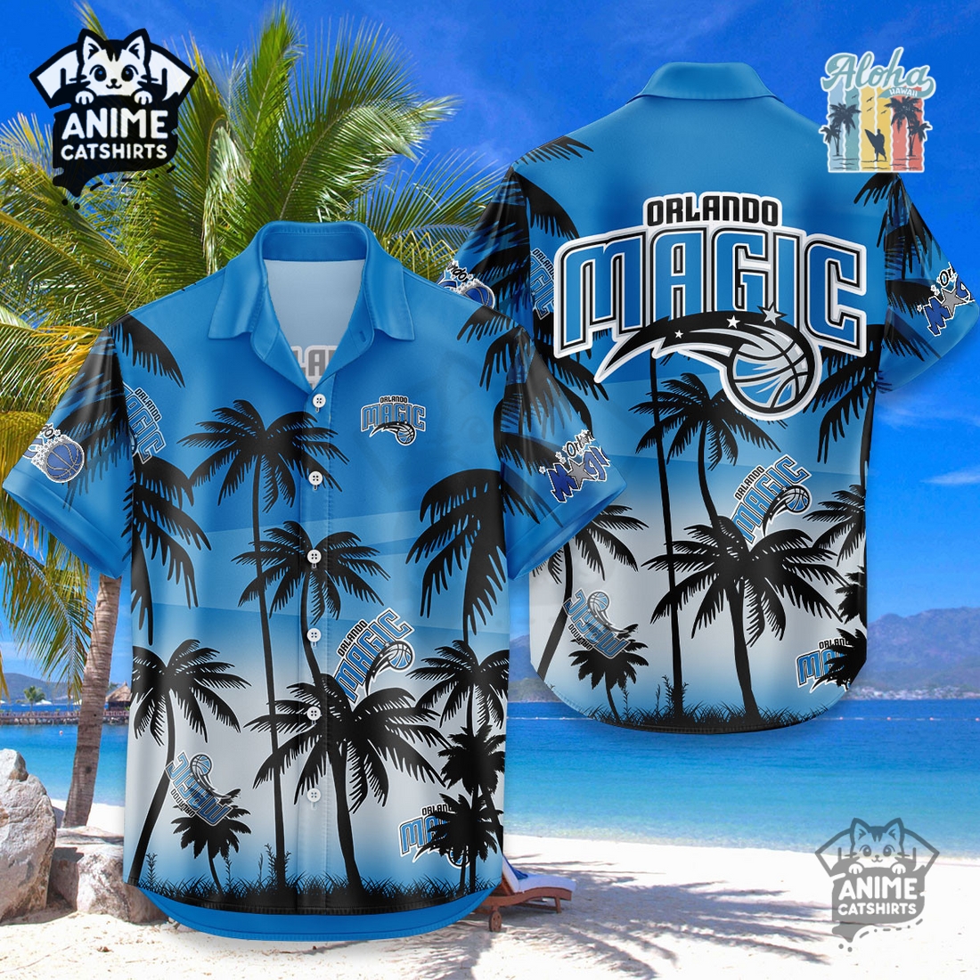 Orlando Magic NBA Aloha Shirt Orlando Magic NBA Aloha Shirt
