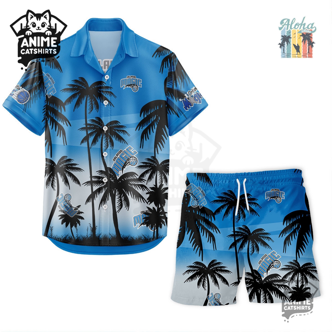Orlando Magic NBA Aloha Shirt Orlando Magic NBA Aloha Shirt