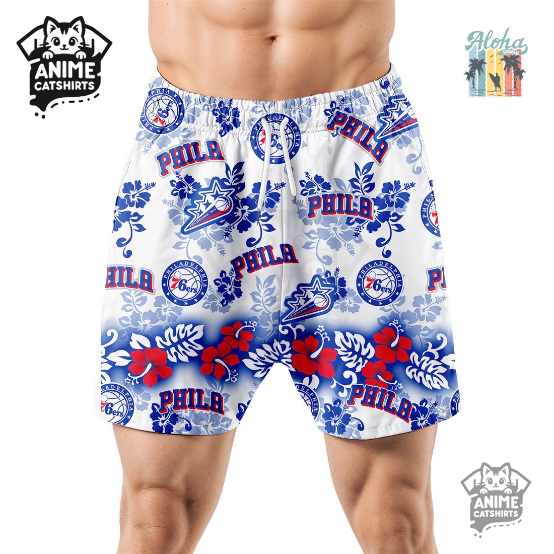 Calgary Flames Aloha Paradise NHL Hawaiian Short Calgary Flames Aloha Paradise NHL Hawaiian Short