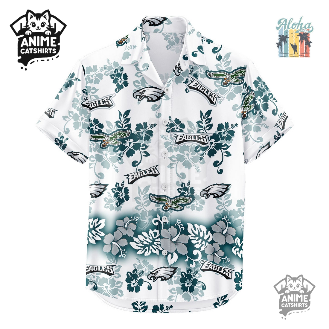 Philadelphia Eagles Aloha Paradise NFL Hawaiian Shirt