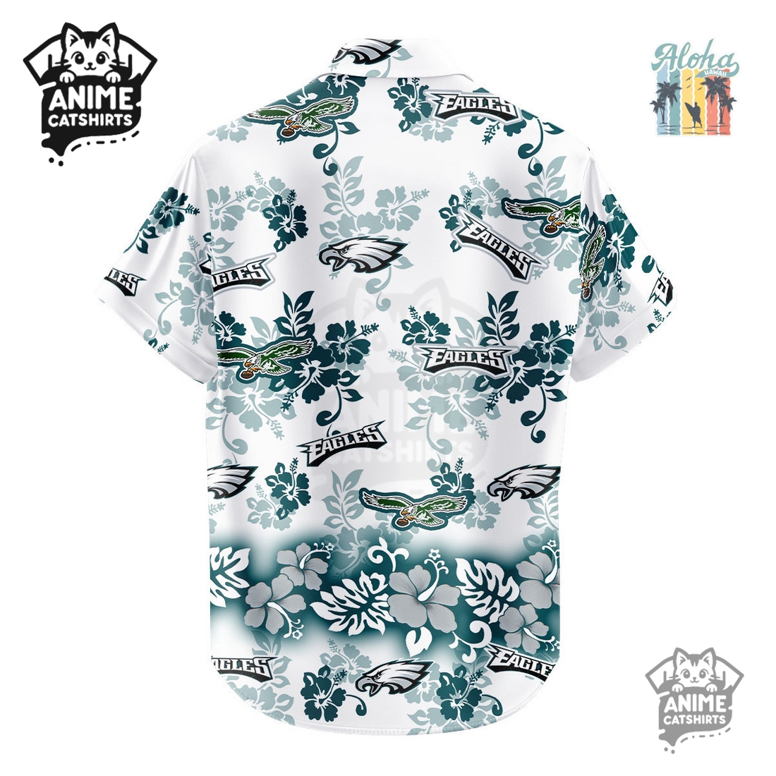 Philadelphia Eagles Aloha Paradise NFL Hawaiian Shirt Philadelphia Eagles Aloha Paradise NFL Hawaiian Shirt