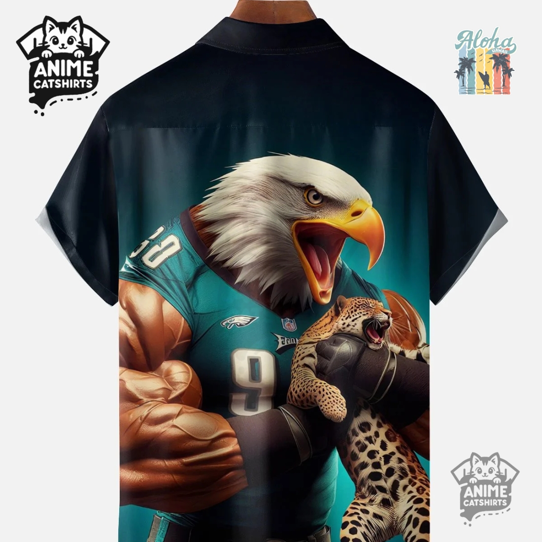 Philadelphia Eagles Art NFL Aloha Shirt Philadelphia Eagles Art NFL Aloha Shirt
