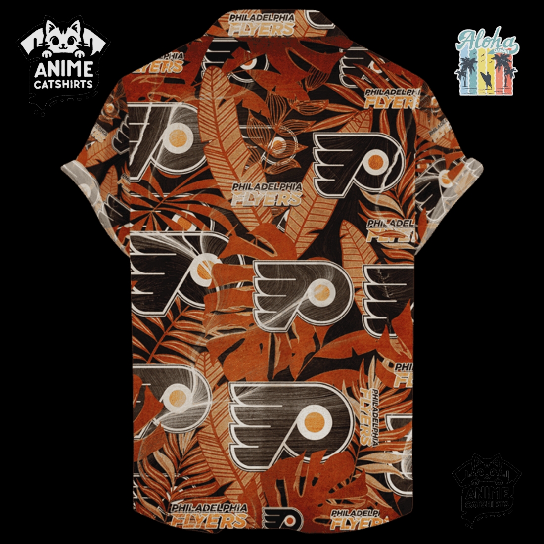 Philadelphia Flyers Men’s NHL Hawaiian Shirt