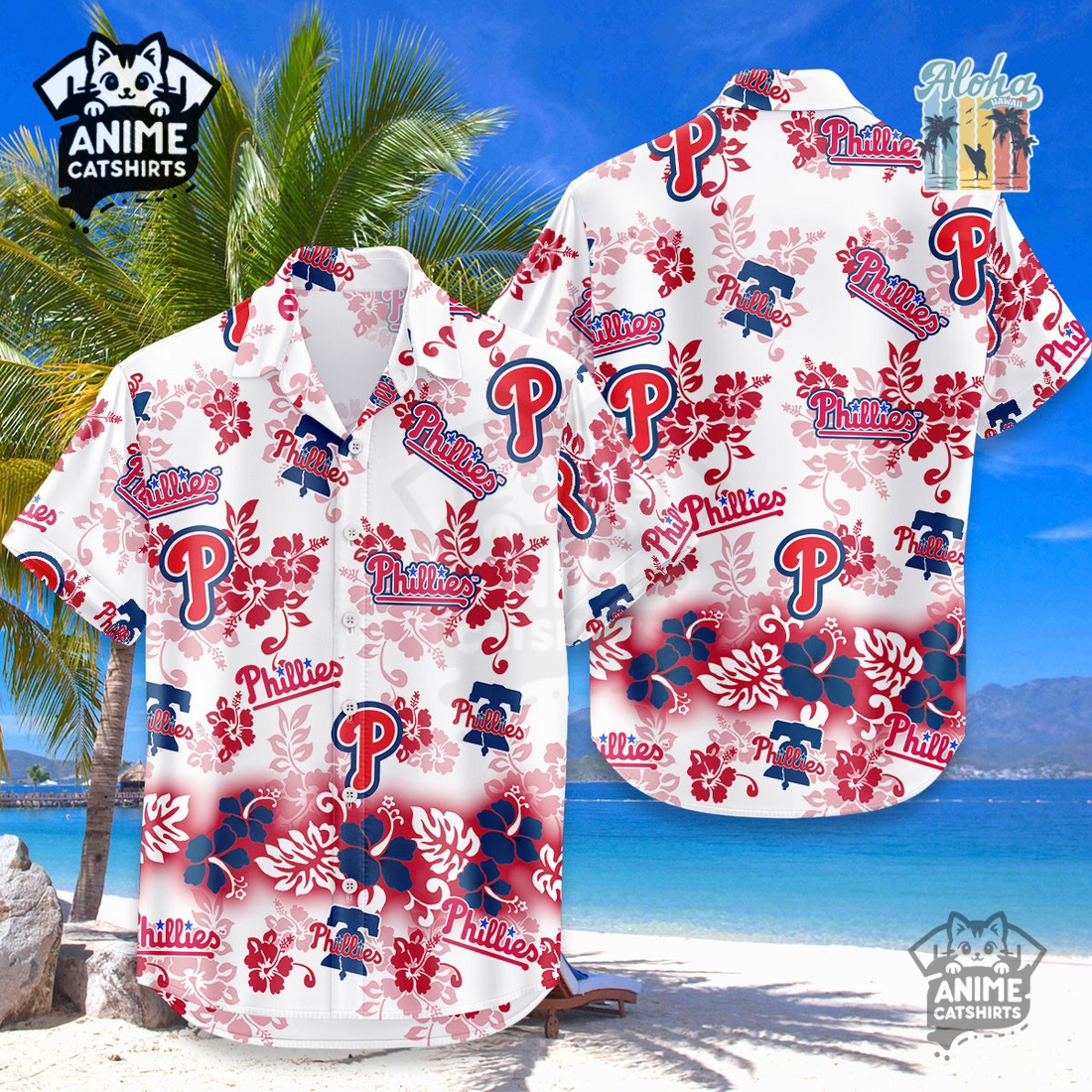 Washington Commanders Aloha Paradise NFL Hawaiian Shirt
