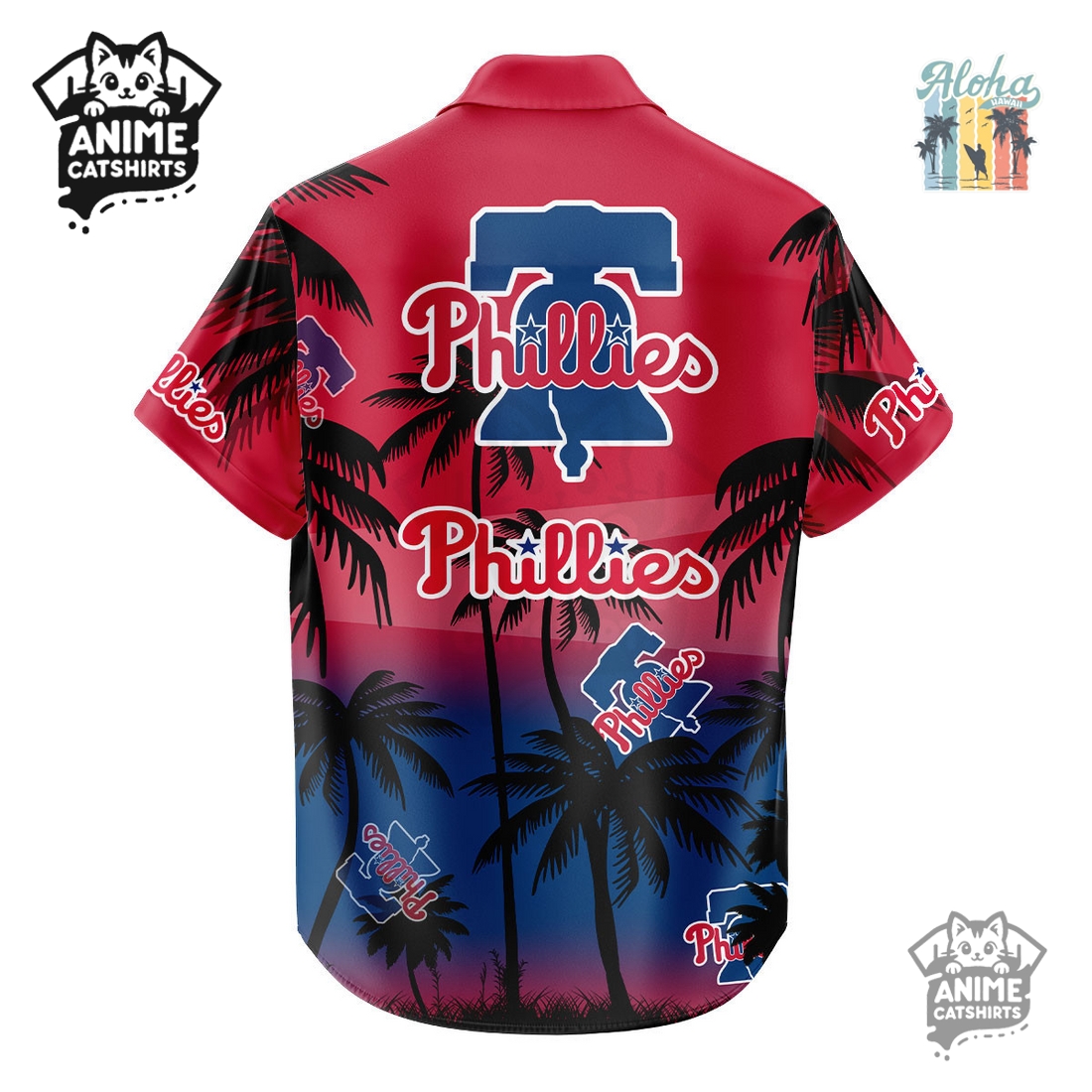 Philadelphia Phillies MLB Aloha Shirt Philadelphia Phillies MLB Aloha Shirt