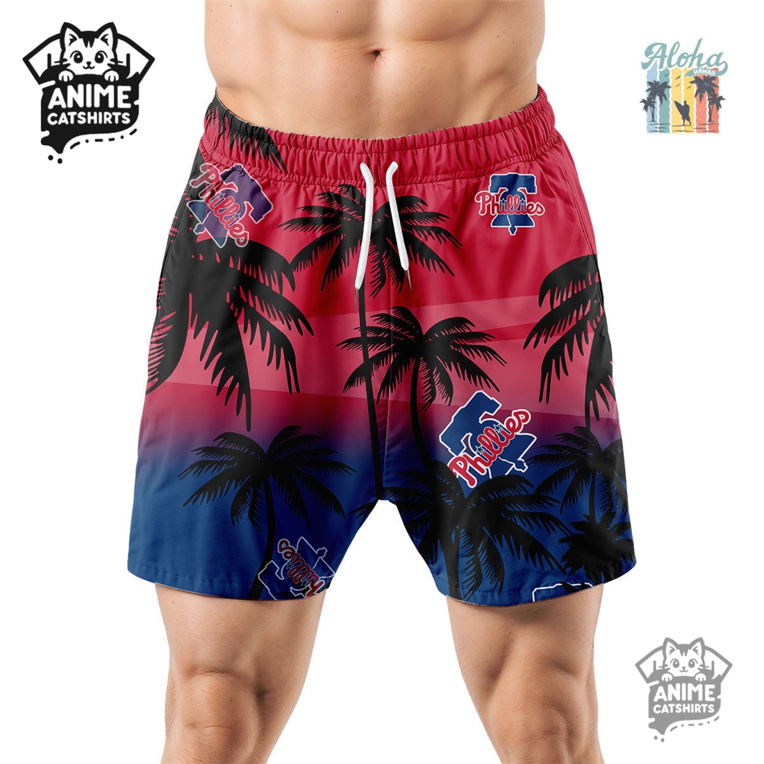 Philadelphia Phillies MLB Aloha Shirt Philadelphia Phillies MLB Aloha Shirt