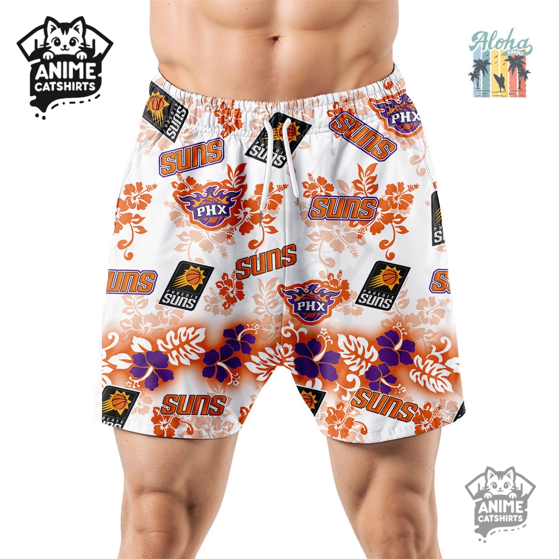 Phoenix Suns Aloha Paradise NBA Hawaiian Short
