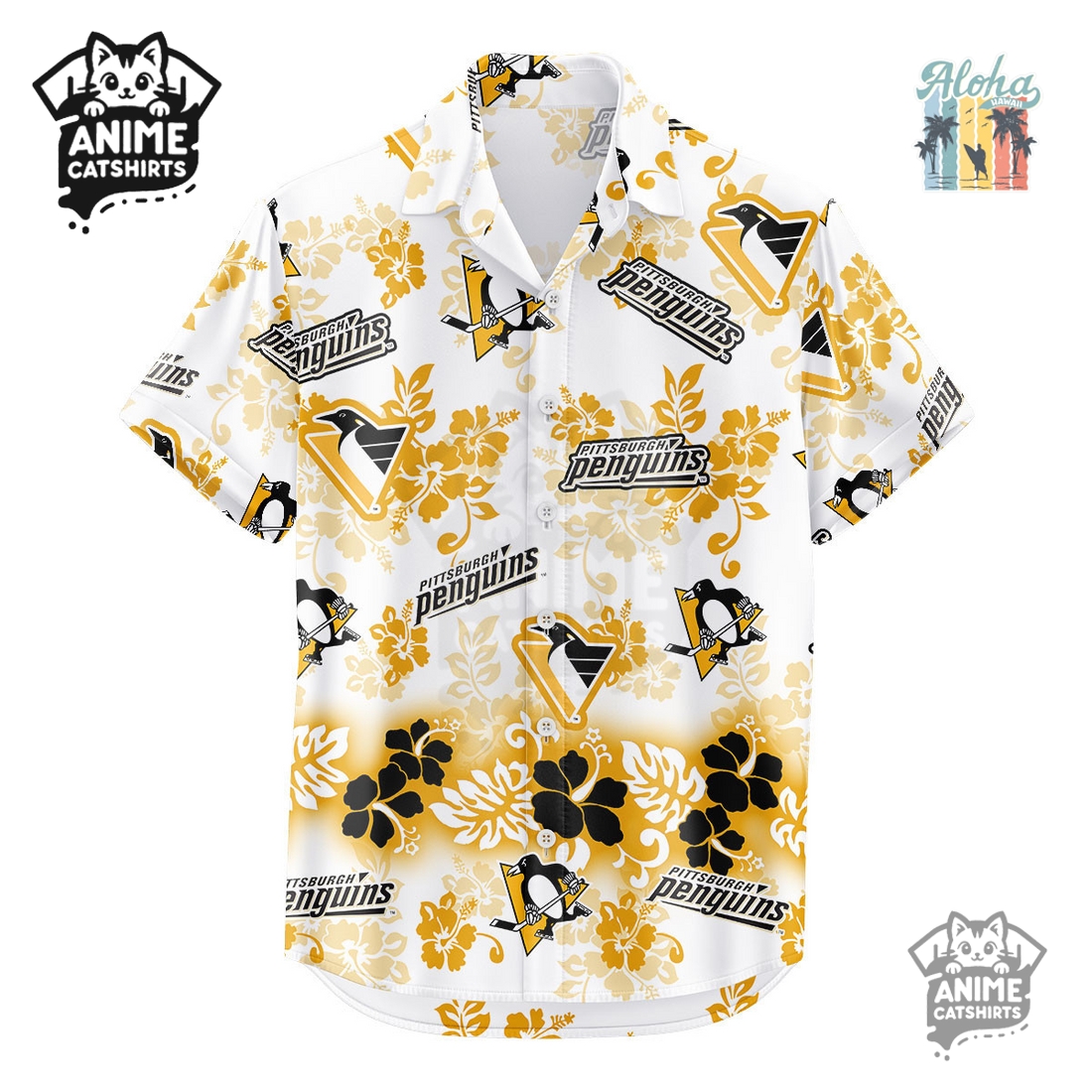 Pittsburgh Penguins Aloha Paradise NHL Hawaiian Shirt