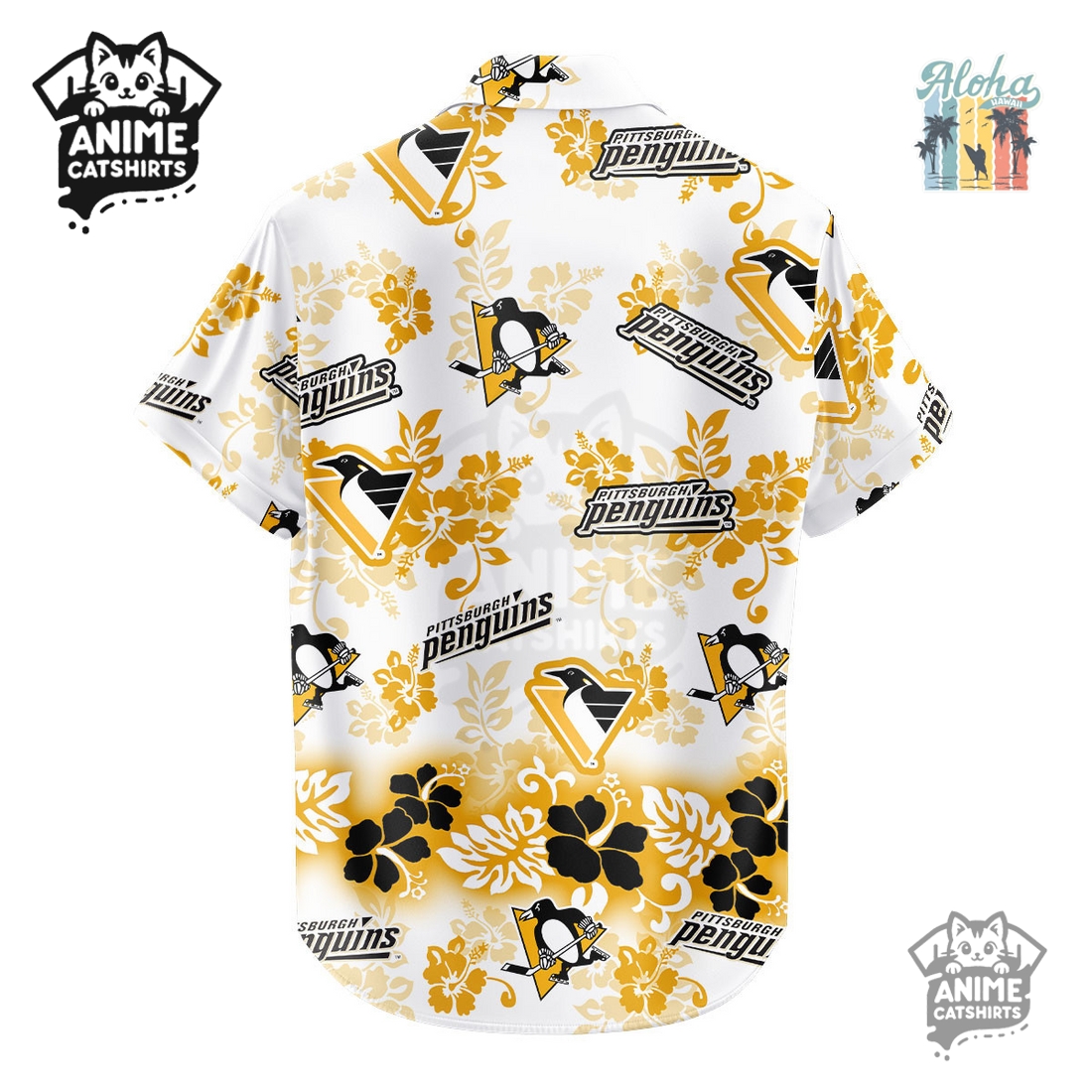 Pittsburgh Penguins Aloha Paradise NHL Hawaiian Shirt Pittsburgh Penguins Aloha Paradise NHL Hawaiian Shirt