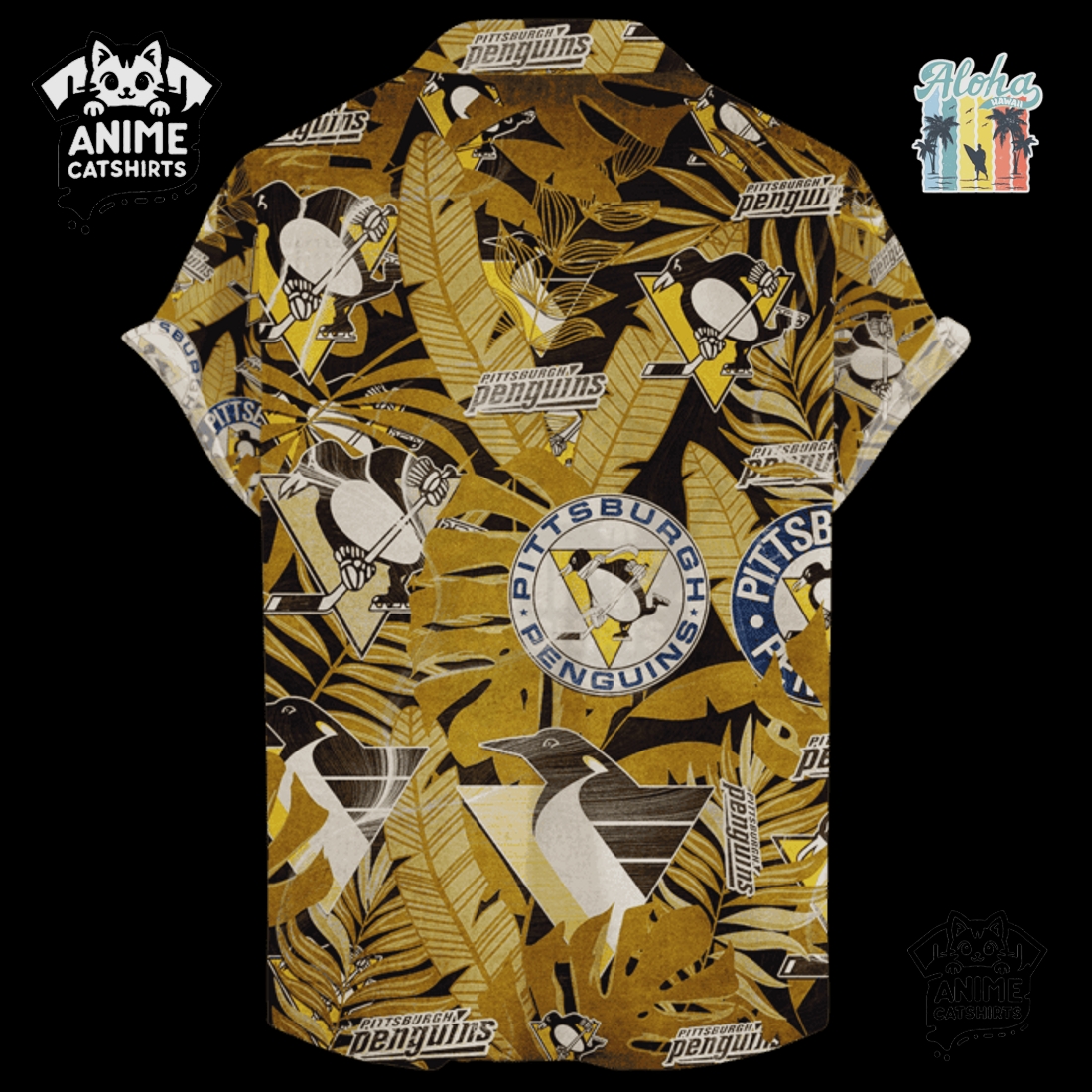 Pittsburgh Penguins Men’s NHL Hawaiian Shirt Pittsburgh Penguins Men’s NHL Hawaiian Shirt