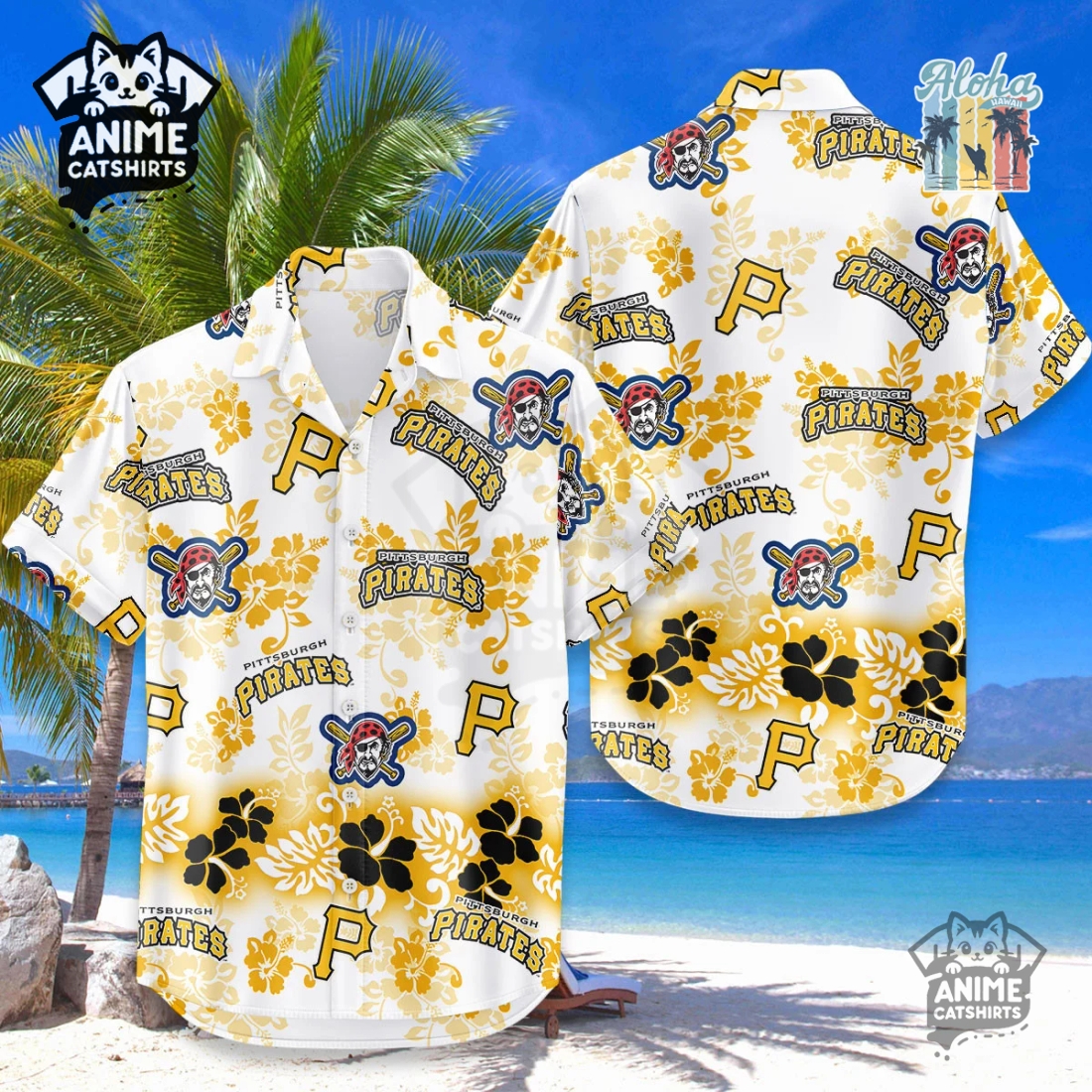 Pittsburgh Pirates Aloha Paradise MLB Aloha Hawaiian Shirt