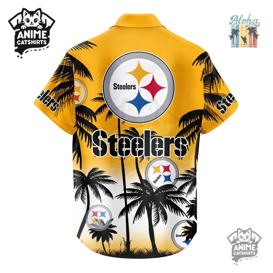 Pittsburgh Steelers NFL Aloha Shirt Pittsburgh Steelers NFL Aloha Shirt