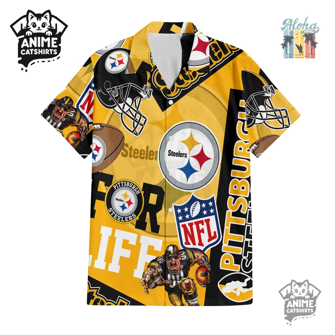 Miami Dolphins NFL Hawaiian Shirt & Shorts Set Miami Dolphins NFL Hawaiian Shirt & Shorts Set