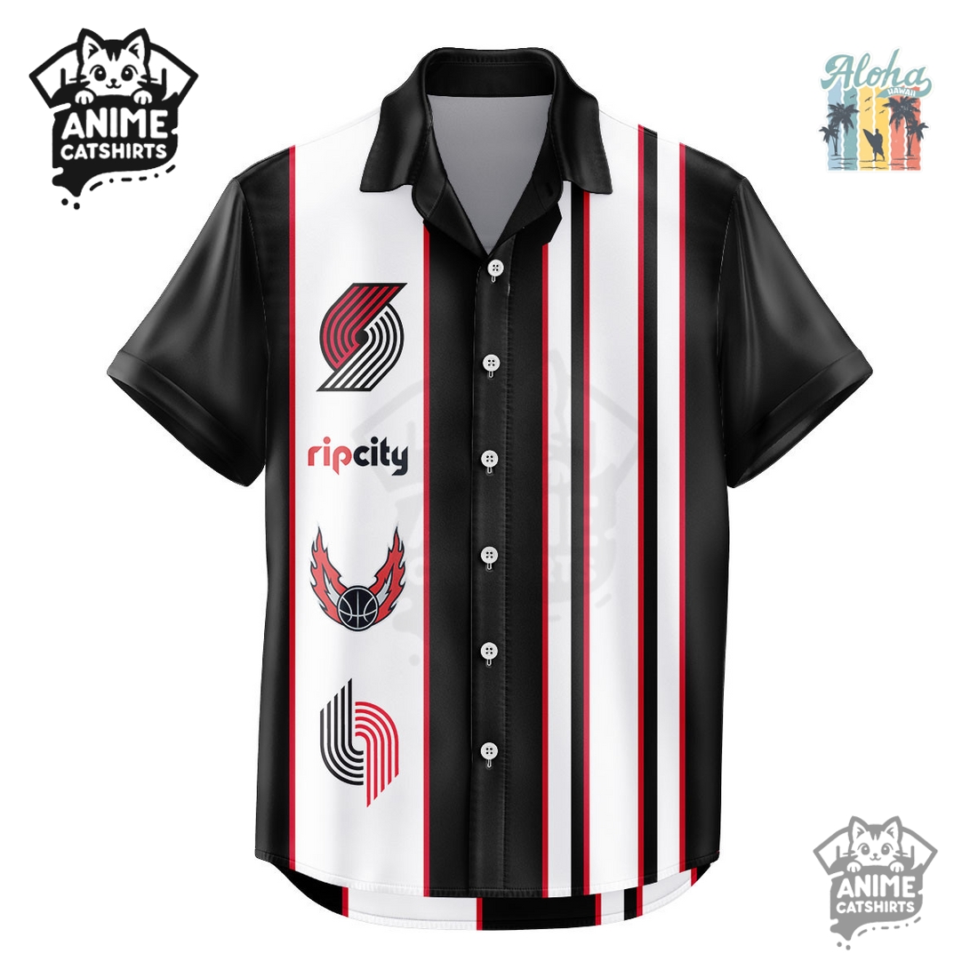 Portland Trail Blazers NBA Hawaiian Shirt