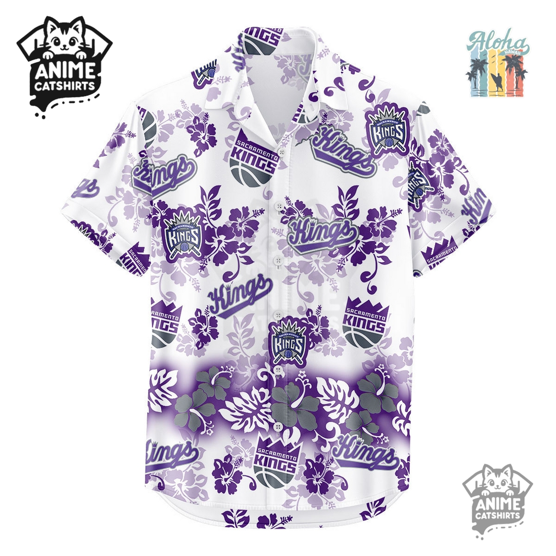 Sacramento Kings Aloha Paradise NHL Hawaiian Shirt