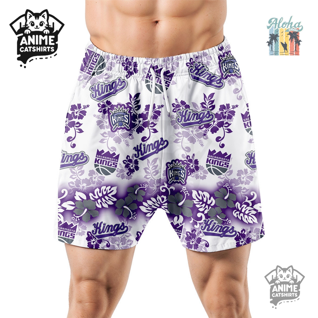 Sacramento Kings Aloha Paradise NHL Hawaiian Short