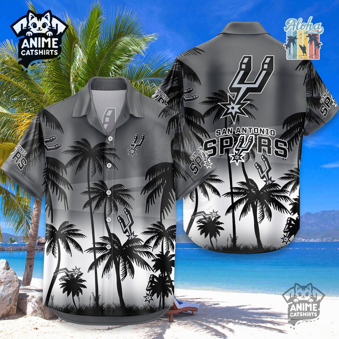 Washington Capitals NHL Aloha Shirt Washington Capitals NHL Aloha Shirt