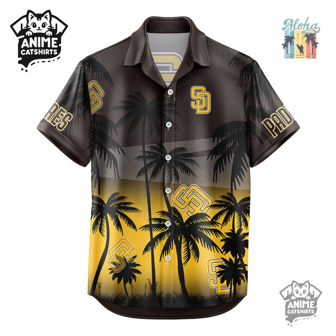 San Diego Padres MLB Aloha Shirt