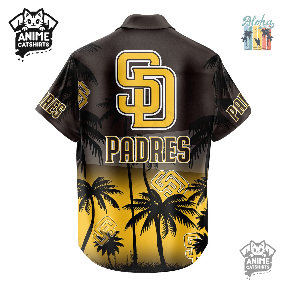 San Diego Padres MLB Aloha Shirt San Diego Padres MLB Aloha Shirt
