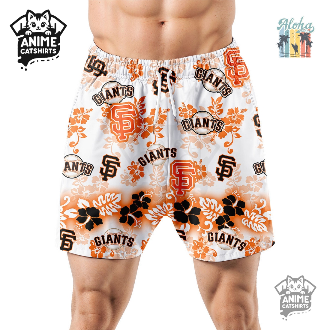 San Francisco Giants Aloha Paradise NFL Hawaiian Short