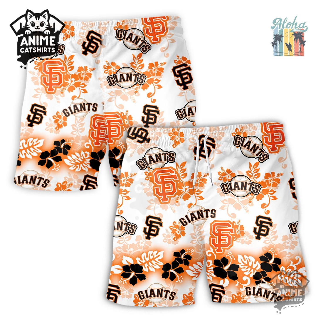San Francisco Giants Aloha Paradise NFL Hawaiian Short