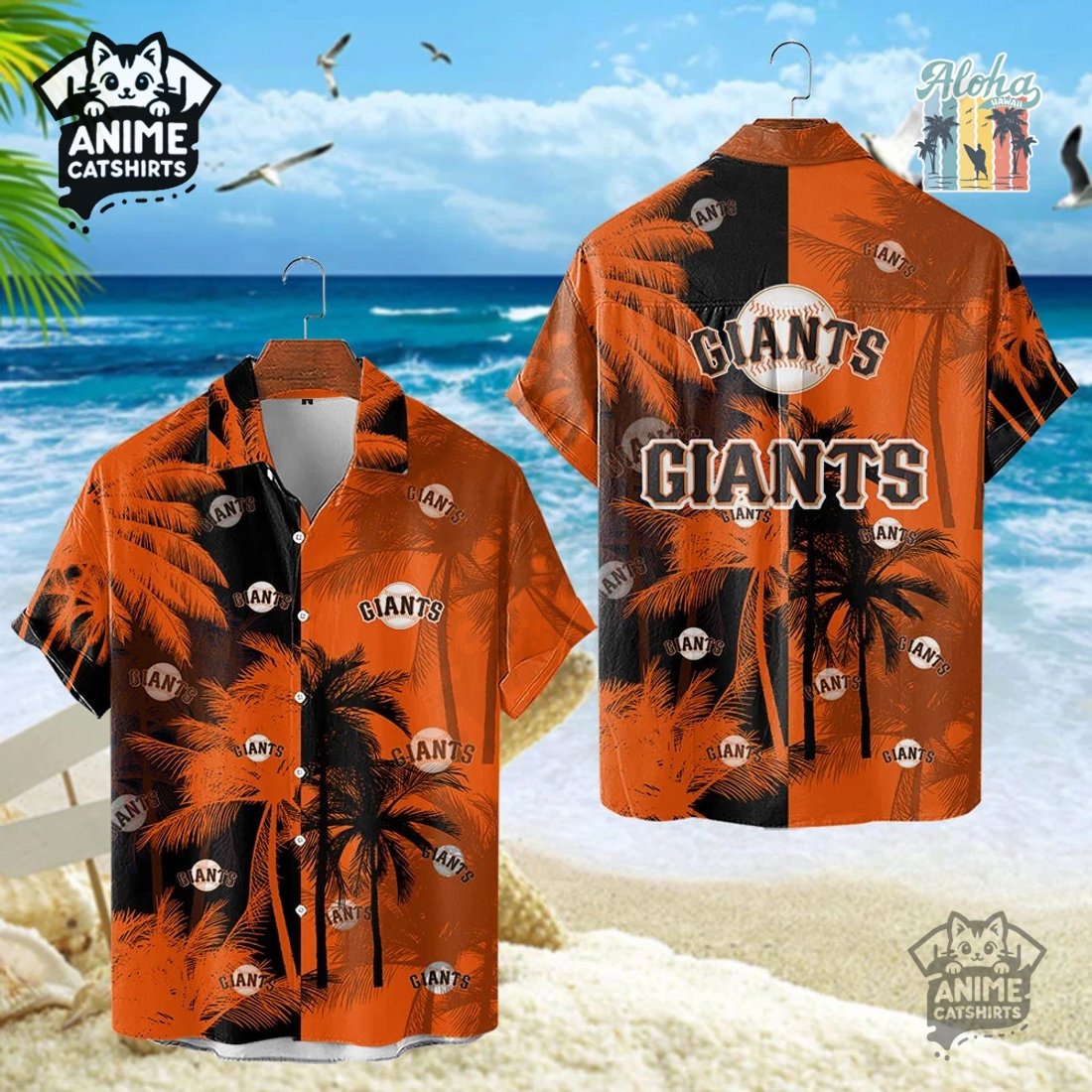 San Francisco Giants MLB Aloha Shirt San Francisco Giants MLB Aloha Shirt