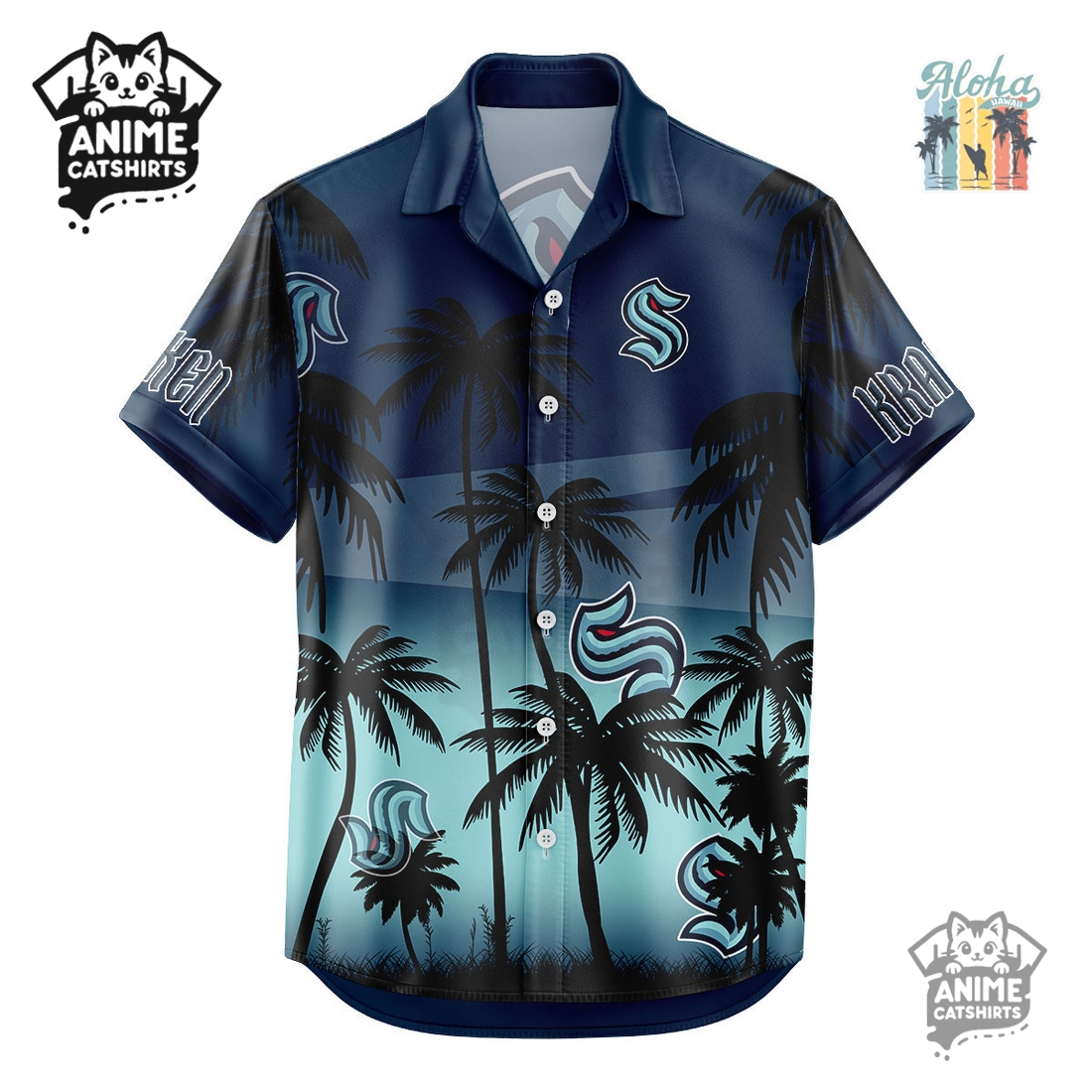 Seattle Kraken NHL Aloha Shirt