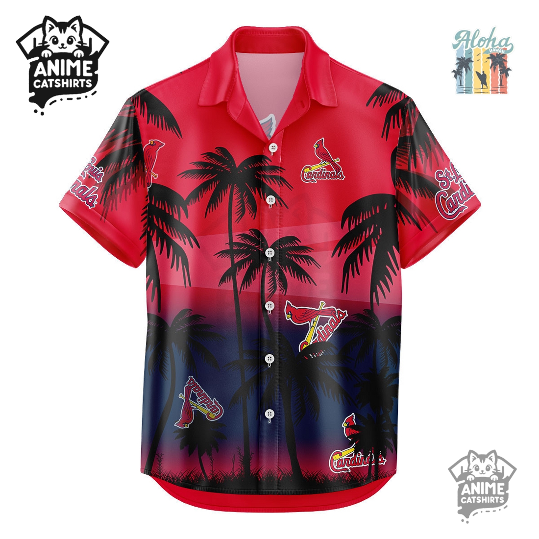 St. Louis Cardinals NFL Aloha Shirt