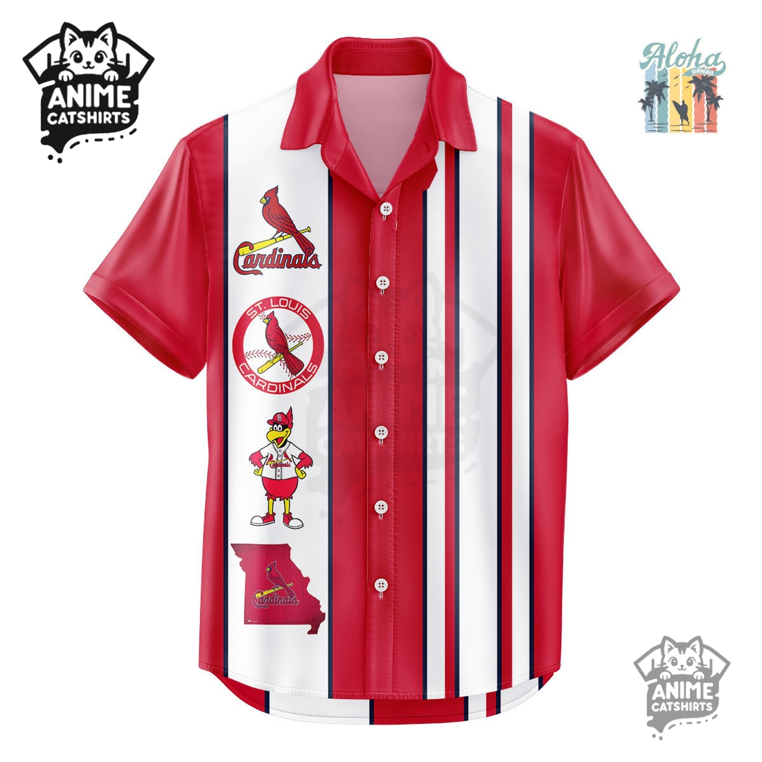 St. Louis Cardinals NFL Hawaiian Shirt