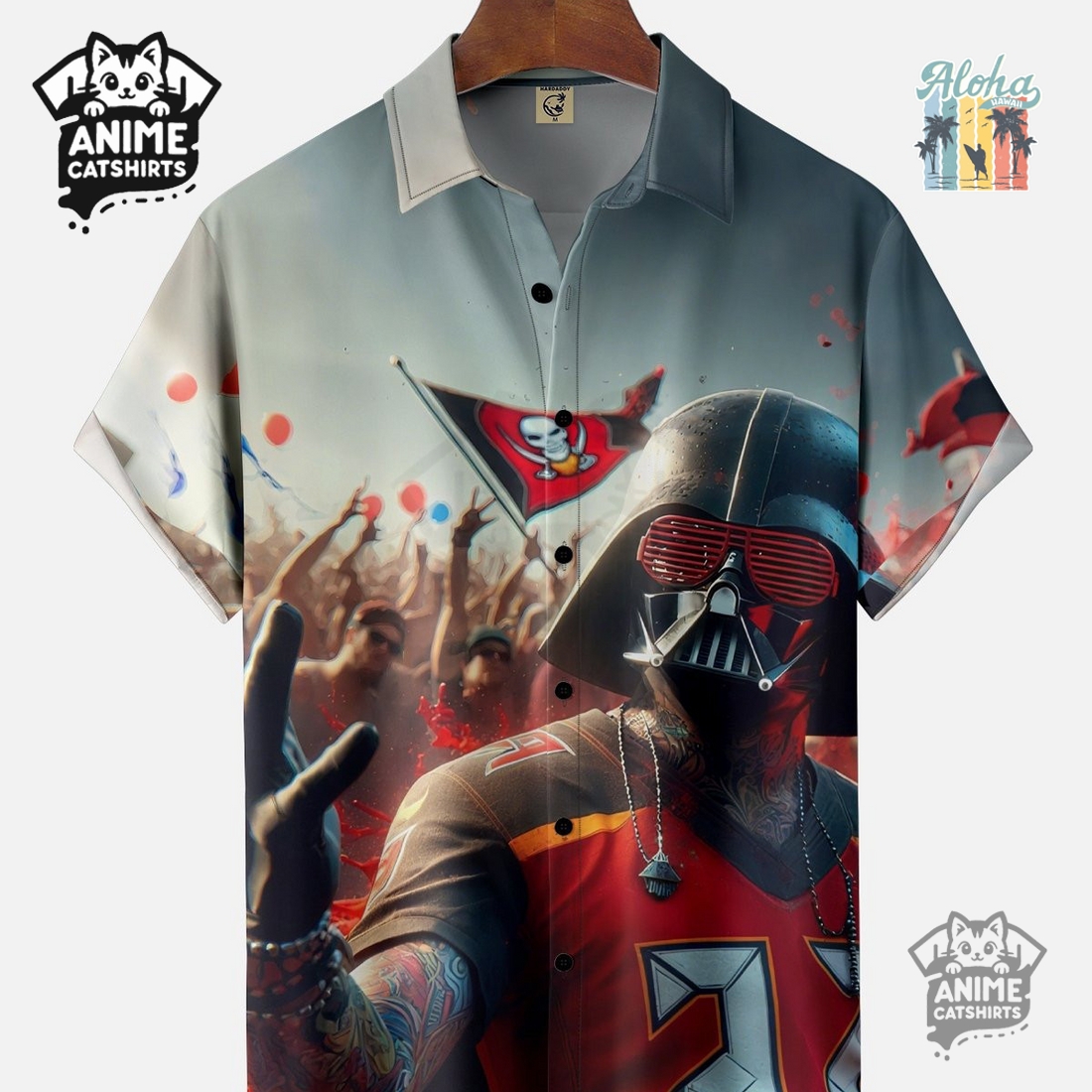 Tampa Bay Buccaneers Art NFL Hawaiian Shirt