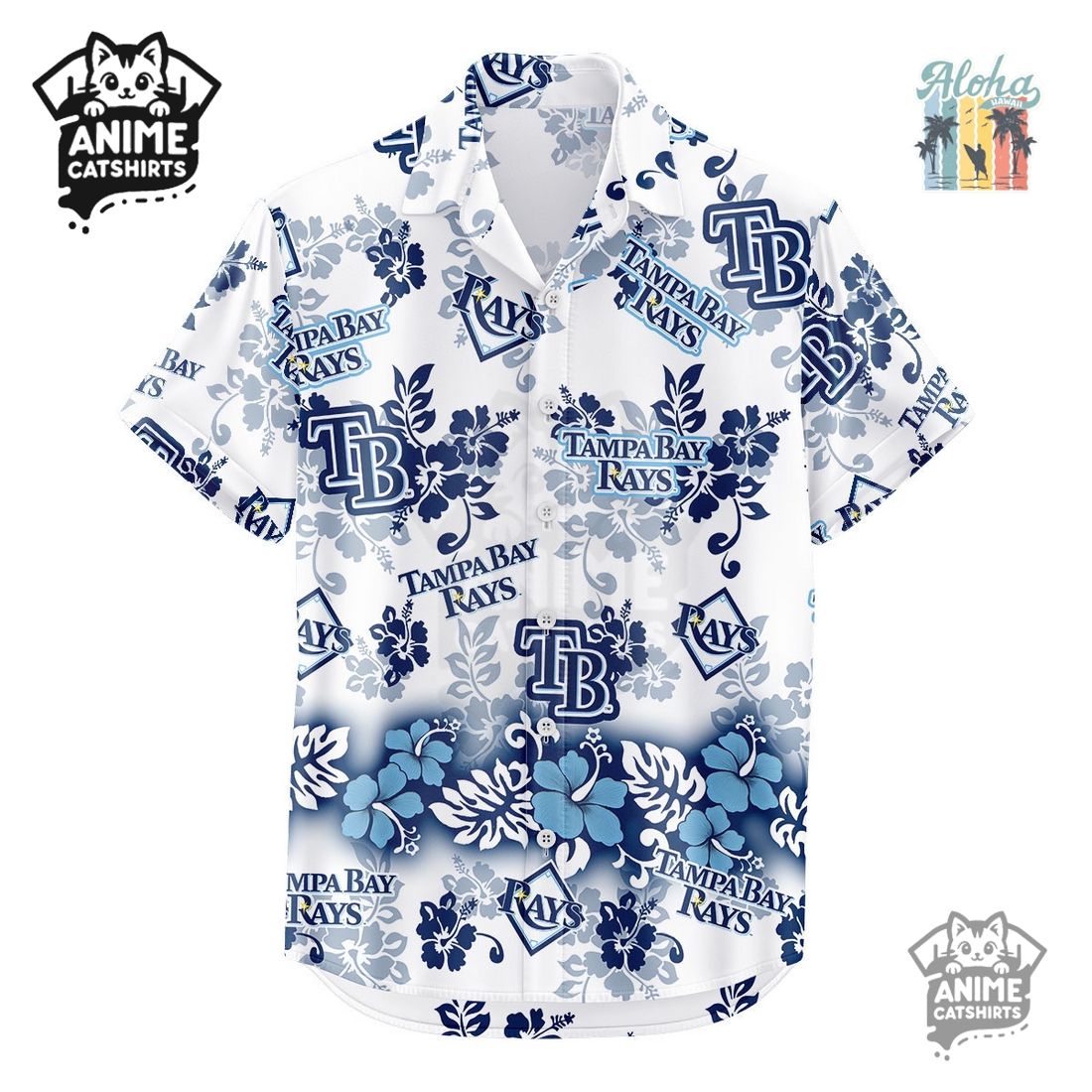 Tampa Bay Rays Aloha Paradise MLB Aloha Hawaiian Shirt
