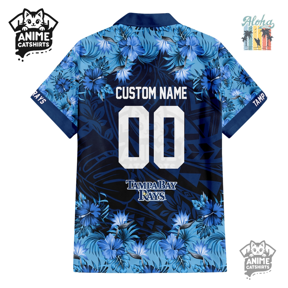 Tampa Bay Rays Hawaiian Shirt & Shorts Set