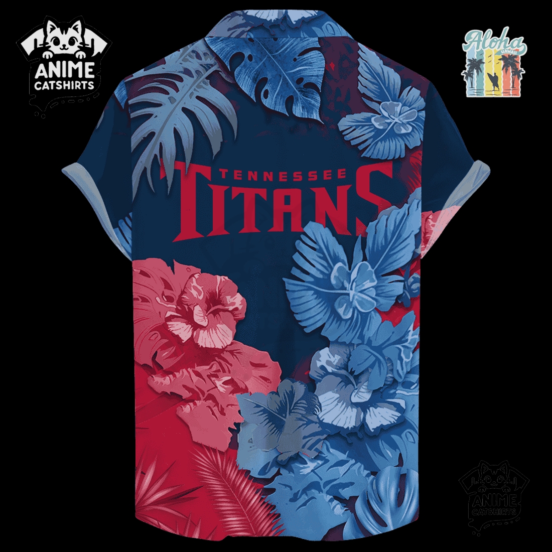 Tennessee Titans Signature Skull NFL Hawaiian Shirt