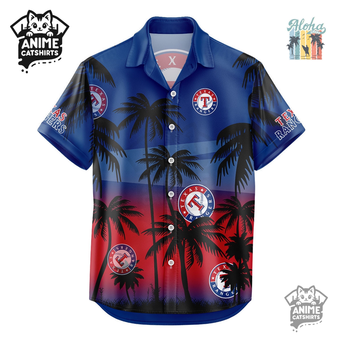 Texas Rangers NHL Aloha Shirt