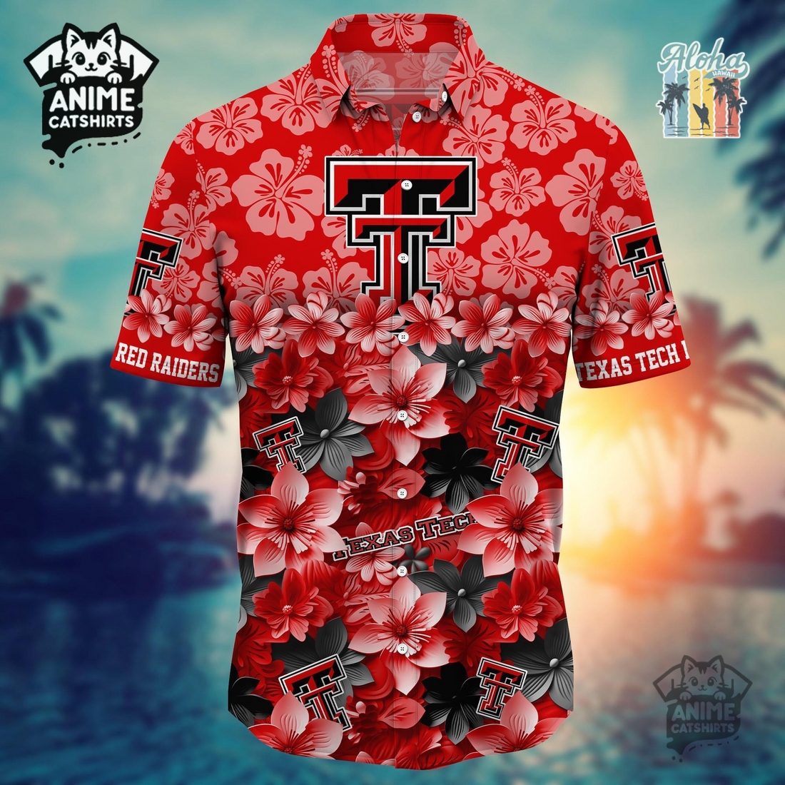 Texas Tech Red Raiders 3 NFL Hawaiian Shirt