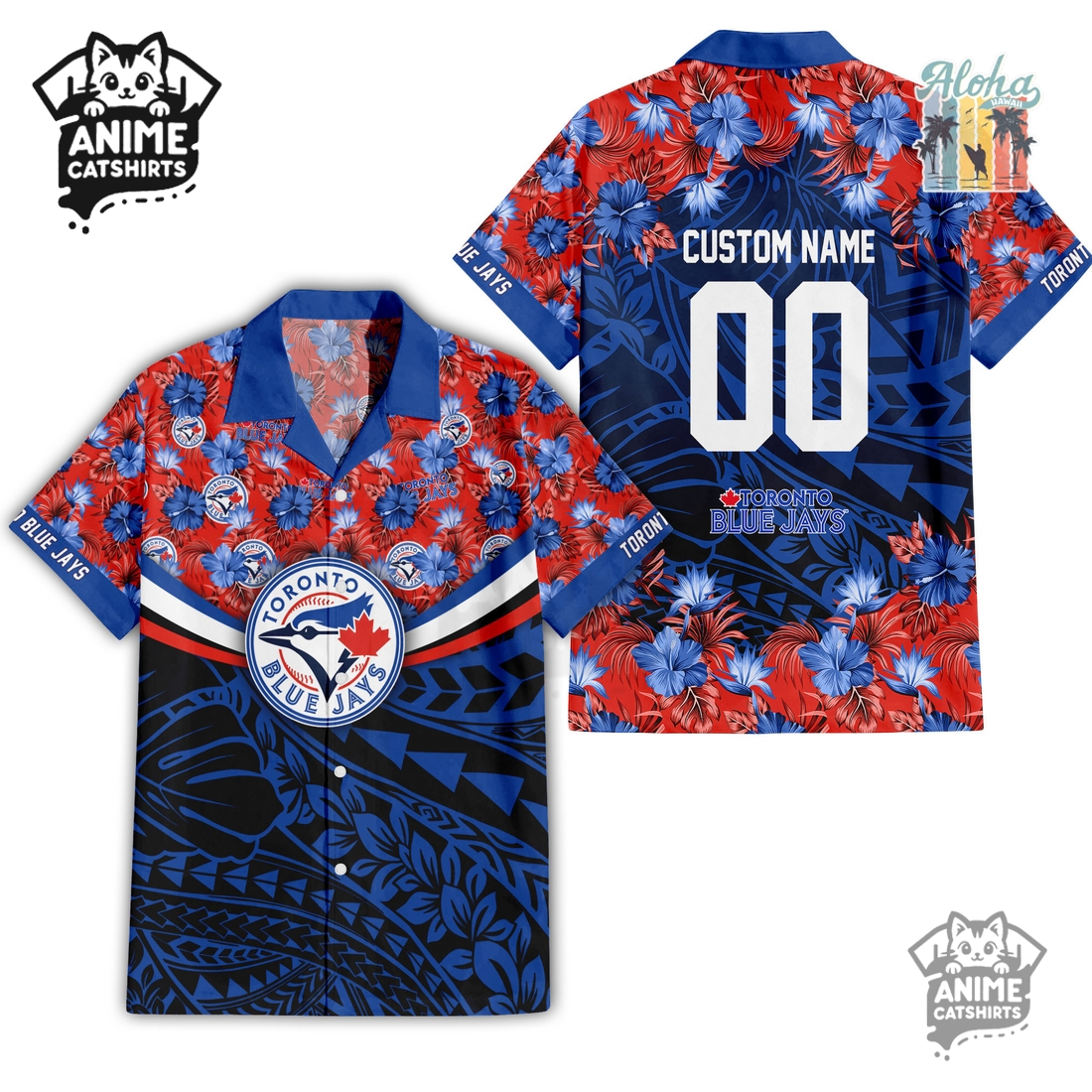 Toronto Blue Jays Hawaiian Shirt & Shorts Set
