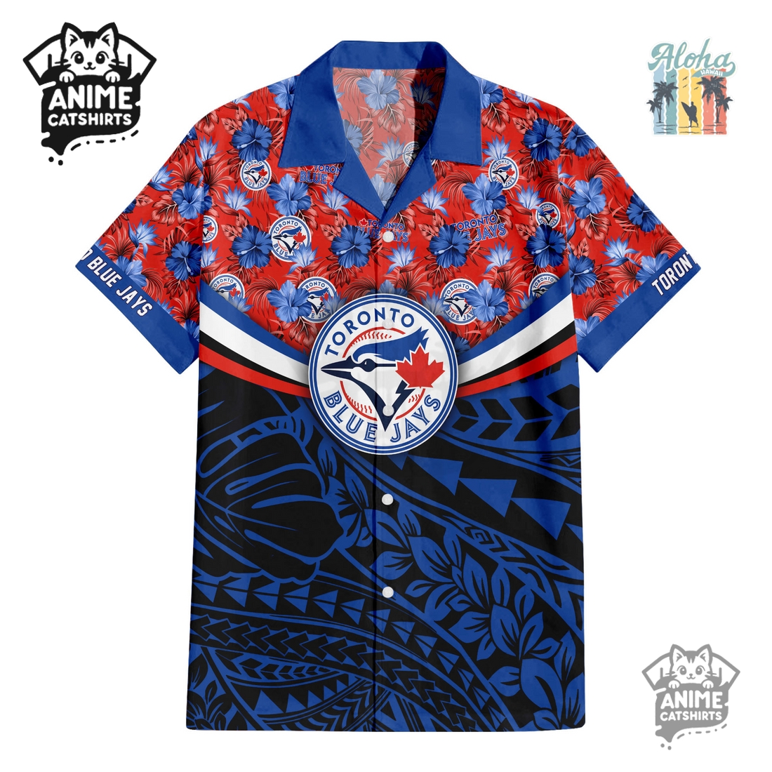 Toronto Blue Jays Hawaiian Shirt & Shorts Set Toronto Blue Jays Hawaiian Shirt & Shorts Set