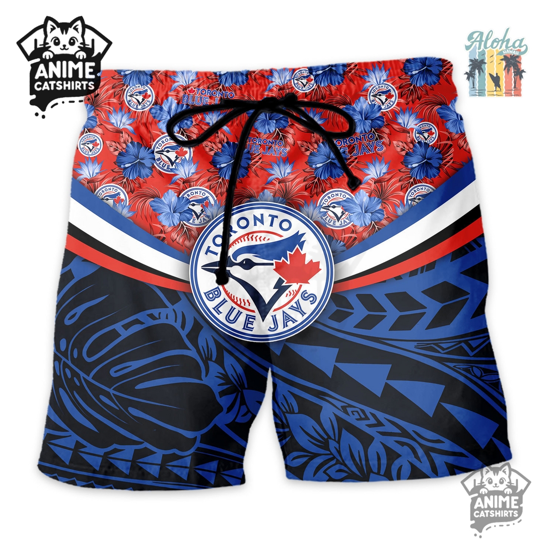 Toronto Blue Jays Hawaiian Shirt & Shorts Set Toronto Blue Jays Hawaiian Shirt & Shorts Set