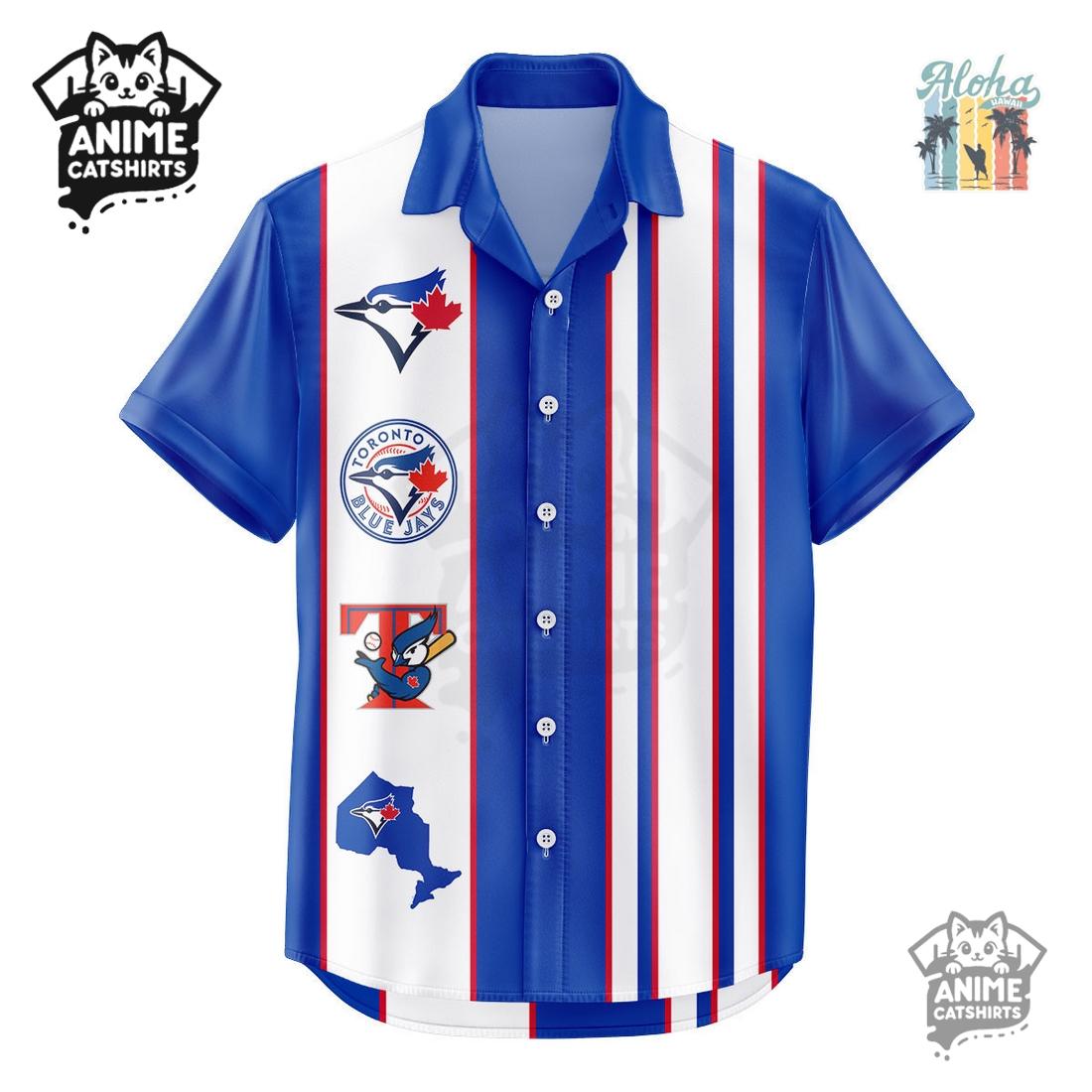 Toronto Blue Jays MLB Aloha Hawaiian Shirt