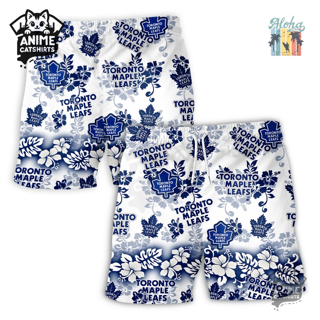 Toronto Maple Leafs Aloha Paradise NHL Hawaiian Short